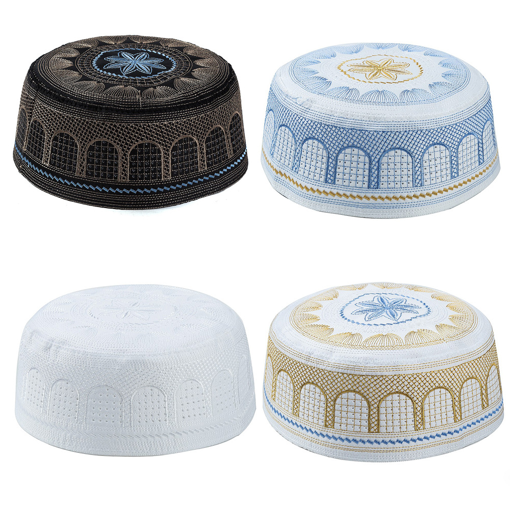 Embroidery Hat Machine - 2024 Cappello maschile islamico Hui ricamato