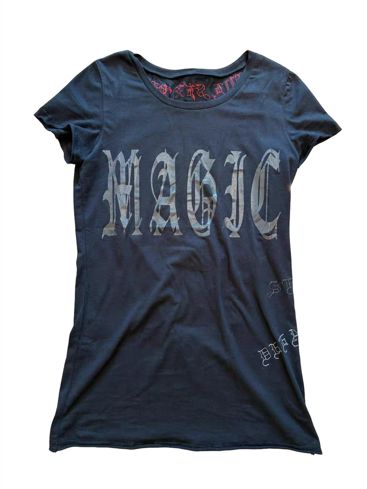 Embroidery Font Free - T-shirt a maniche corte con testo