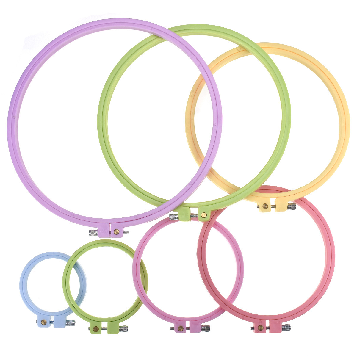 Embroidery Ring Sizes - Telai Rotondi per Ricamo a Punto