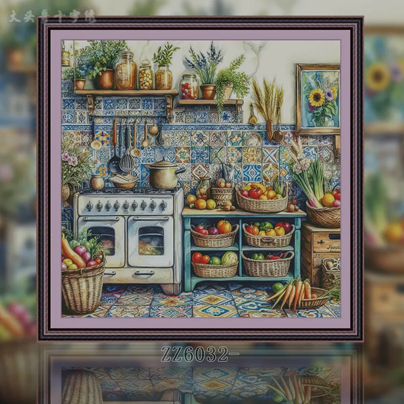 Embroidery Kitchen - [ZZ6032 - La cucina] Kit per
