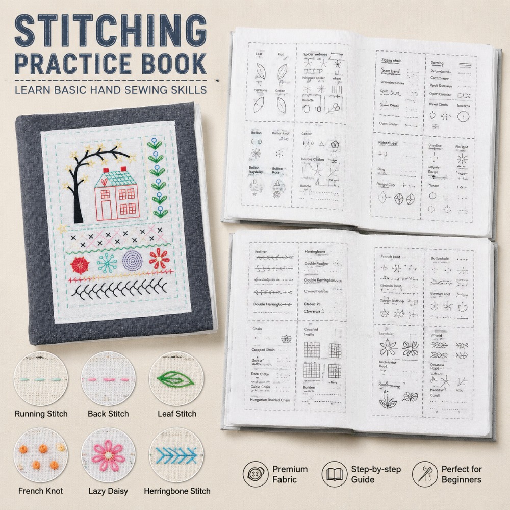 Embroidery Guide Book - Libro di esercizi per la pratica