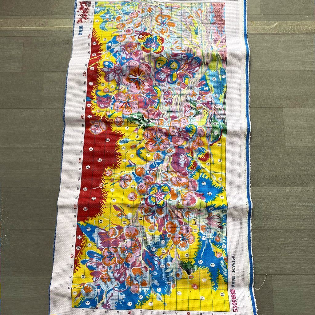 9ct 110x50cm fiori rossi ricam - Embroidery Job recensione e prezzo
