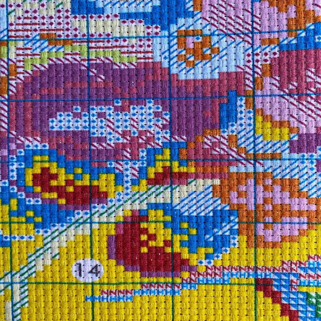 9ct 110x50cm fiori rossi ricam - Embroidery Job recensione e prezzo
