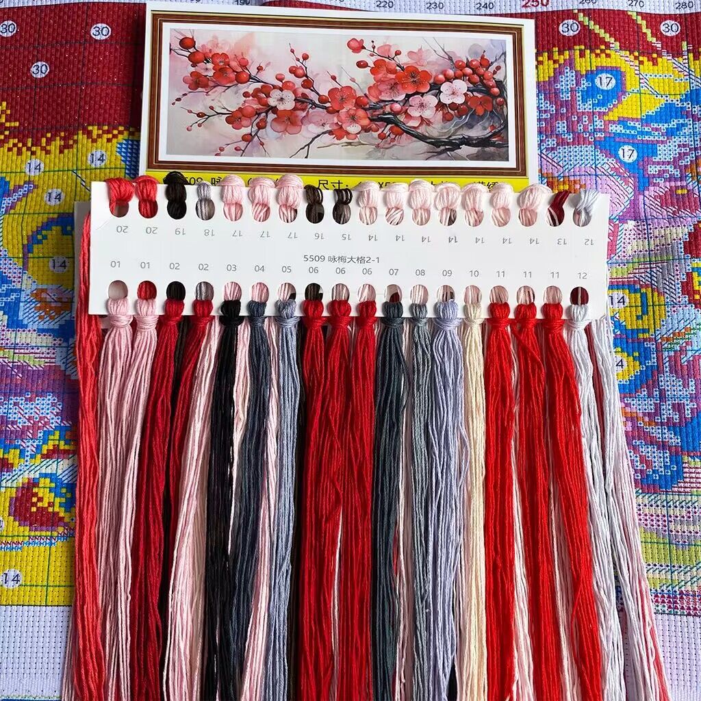 9ct 110x50cm fiori rossi ricam - Embroidery Job recensione e prezzo
