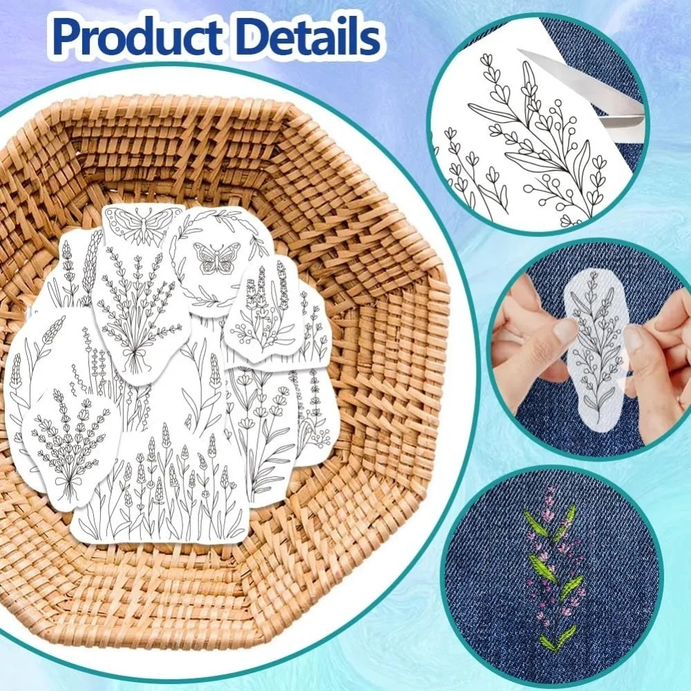 4 fogli di lavanda fiore farfa - Water Soluble Stabilizer recensione e prezzo