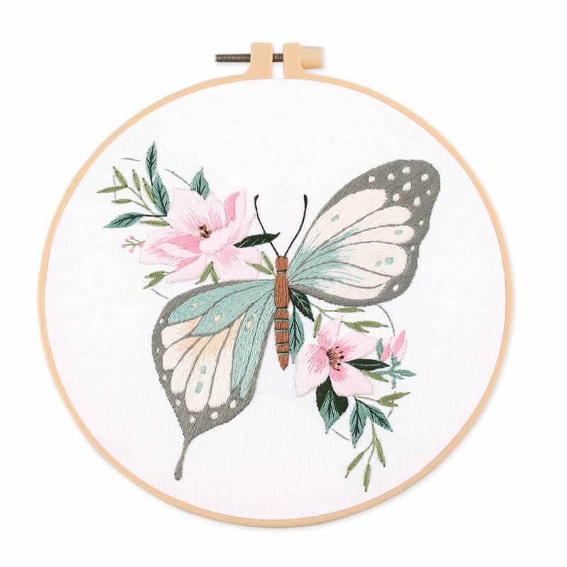 1 pezzo Kit Ricamo Farfalla 20 - Embroidery Hoop recensione e prezzo