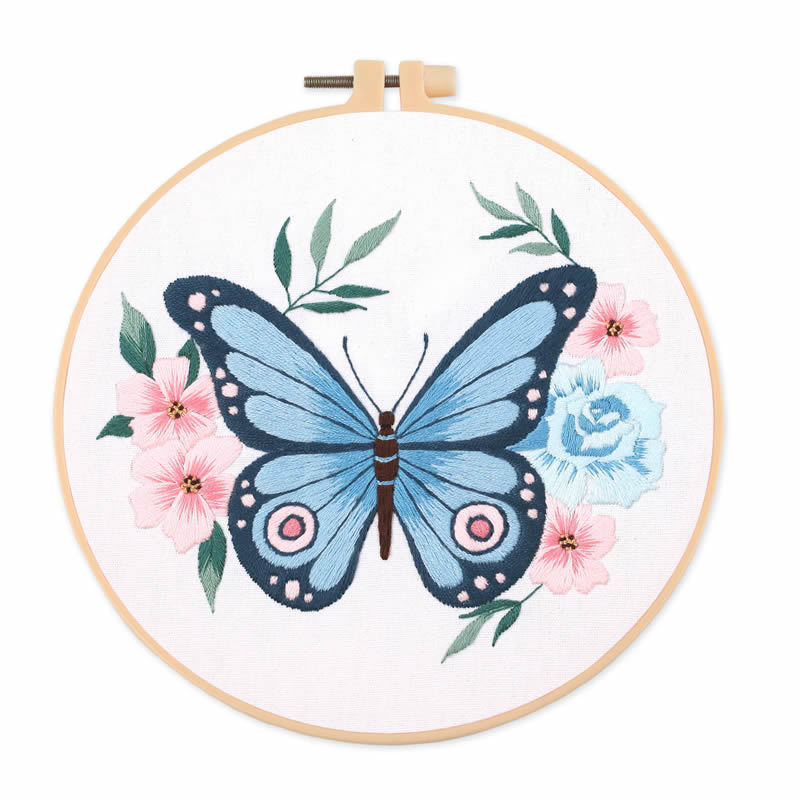 1 pezzo Kit Ricamo Farfalla 20 - Embroidery Hoop recensione e prezzo