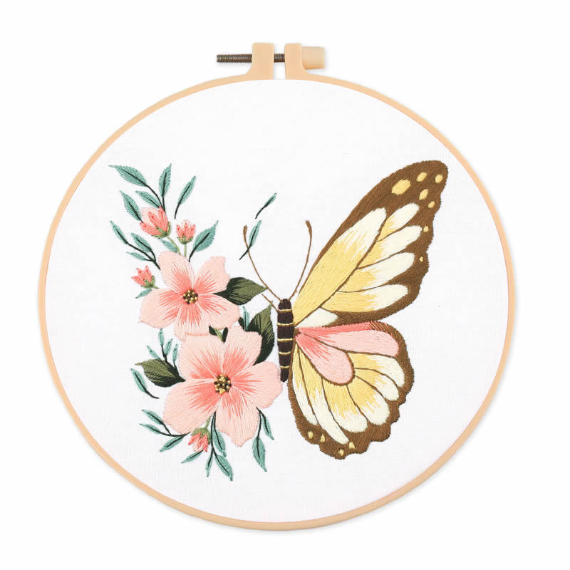 1 pezzo Kit Ricamo Farfalla 20 - Embroidery Hoop recensione e prezzo