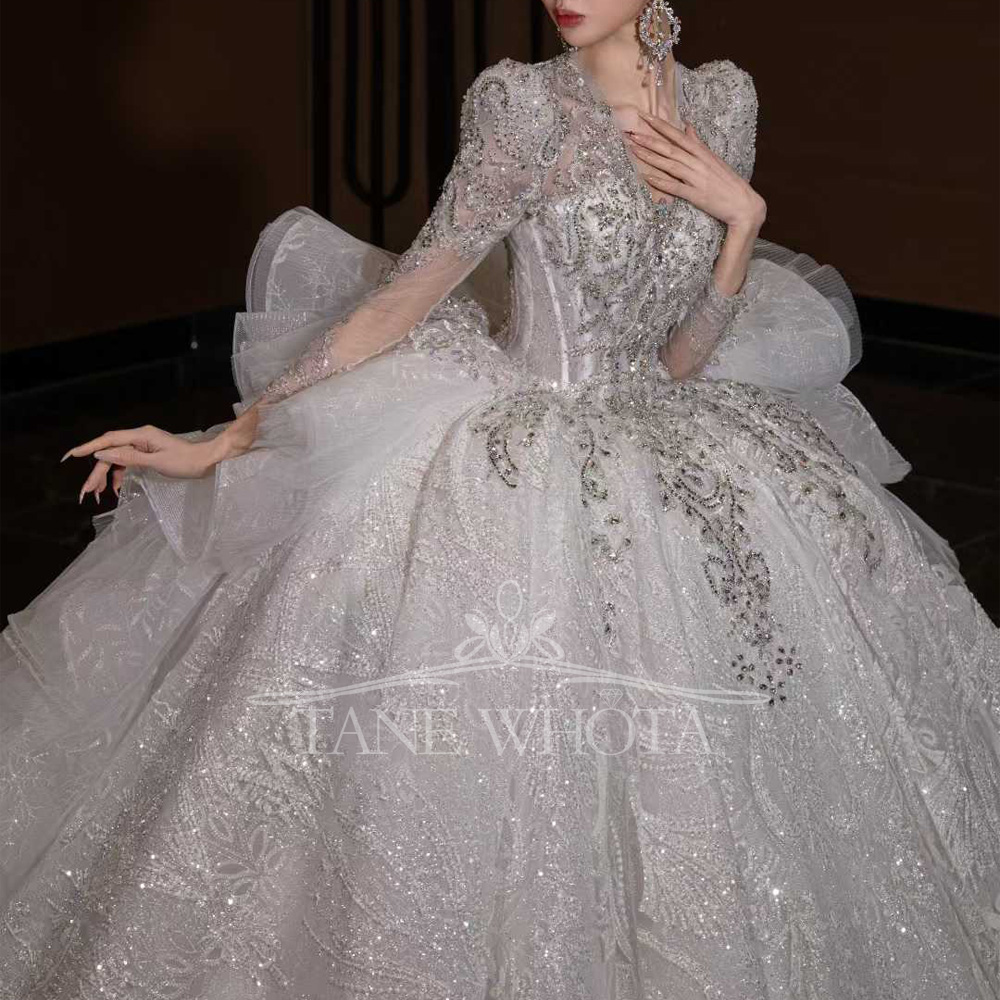 Abito da Sposa di Lusso con Sc - Embroidery Organza recensione e prezzo