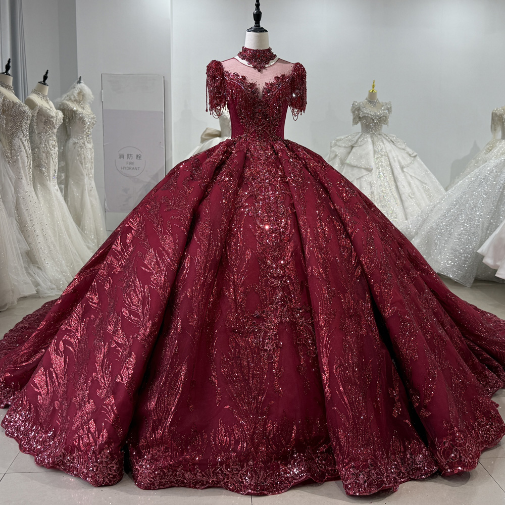 Abiti da Sera Lunghi Rossi di  - Embroidery Organza recensione e prezzo