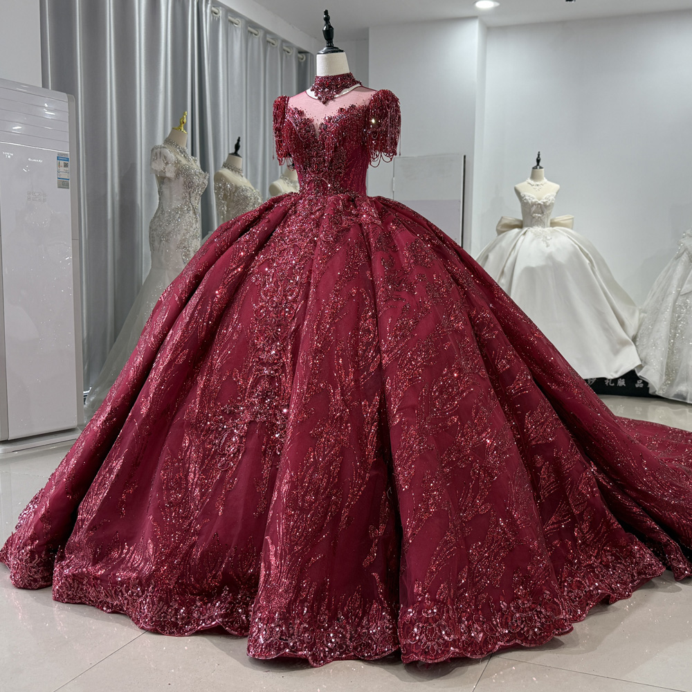 Abiti da Sera Lunghi Rossi di  - Embroidery Organza recensione e prezzo