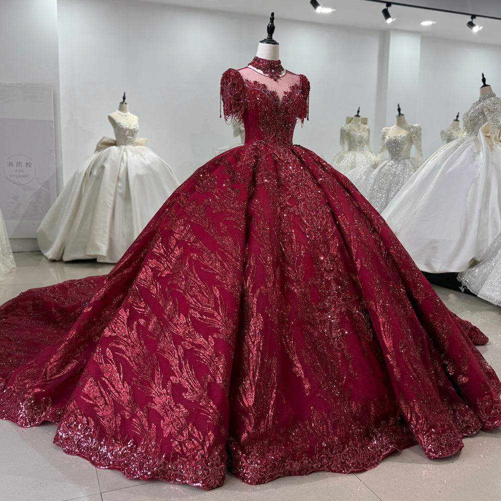 Abiti da Sera Lunghi Rossi di  - Embroidery Organza recensione e prezzo