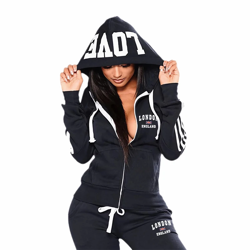 Sport Casual Quotidiano Tuta d - Embroidery Zip Up Hoodie recensione e prezzo