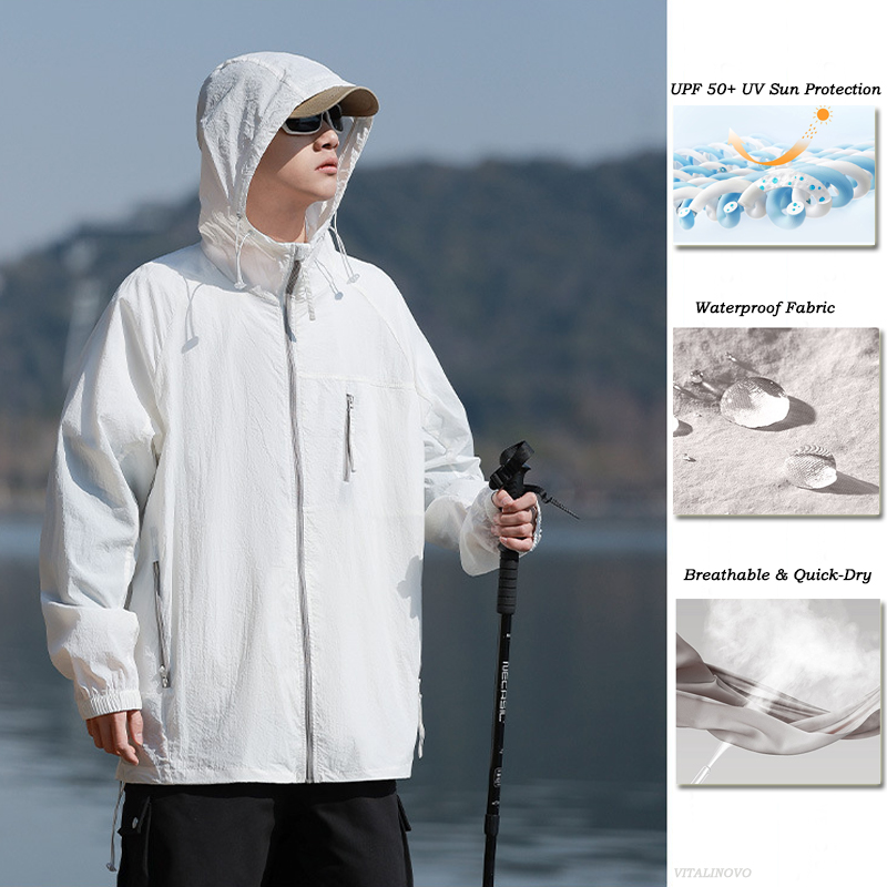 VITALINOVO Giacca leggera impe - Embroidery Zip Up Hoodie recensione e prezzo