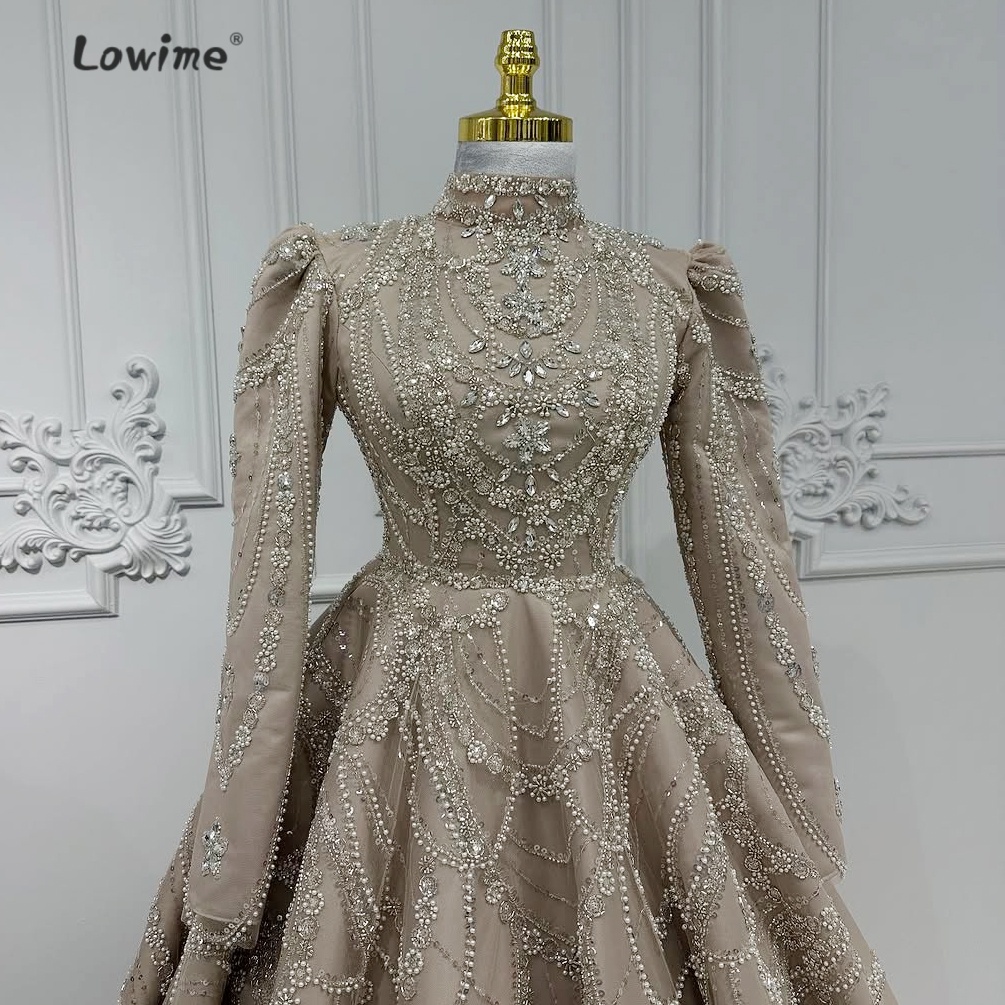 Retro Light Brown Muslim Eveni - Embroidery Organza recensione e prezzo