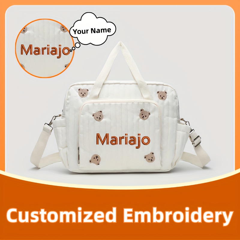 Borsa da viaggio con motivo or - Embroidery Font Free recensione e prezzo