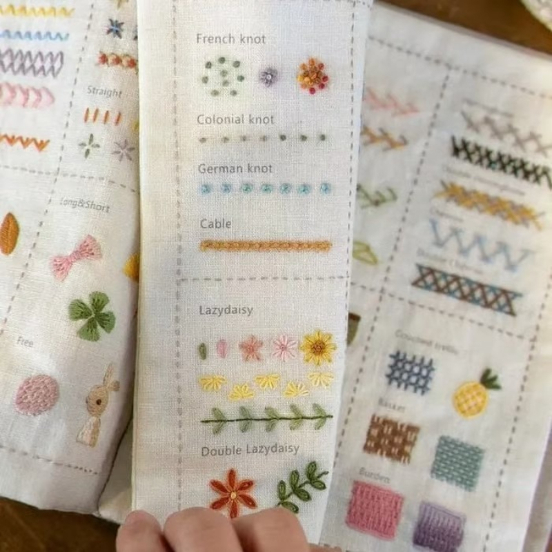 Libro DIY in Lino per Ricamo a - Embroidery Guide Book recensione e prezzo