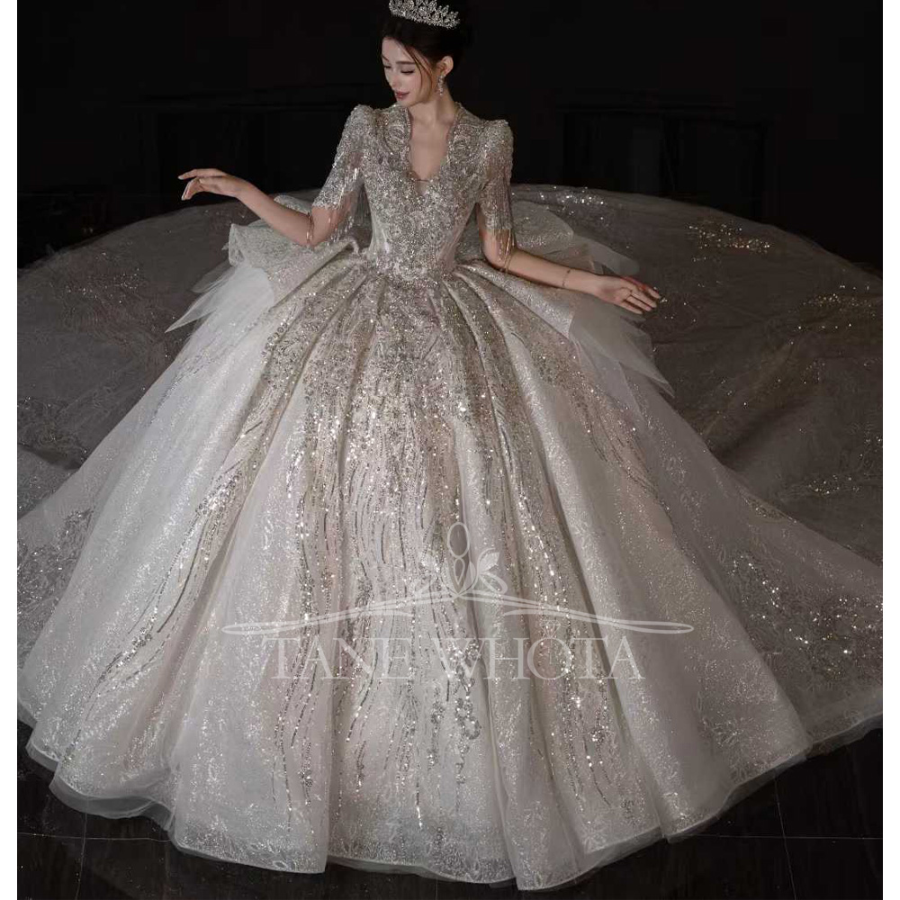 Abito da Sposa di Lusso con Ma - Embroidery Organza recensione e prezzo
