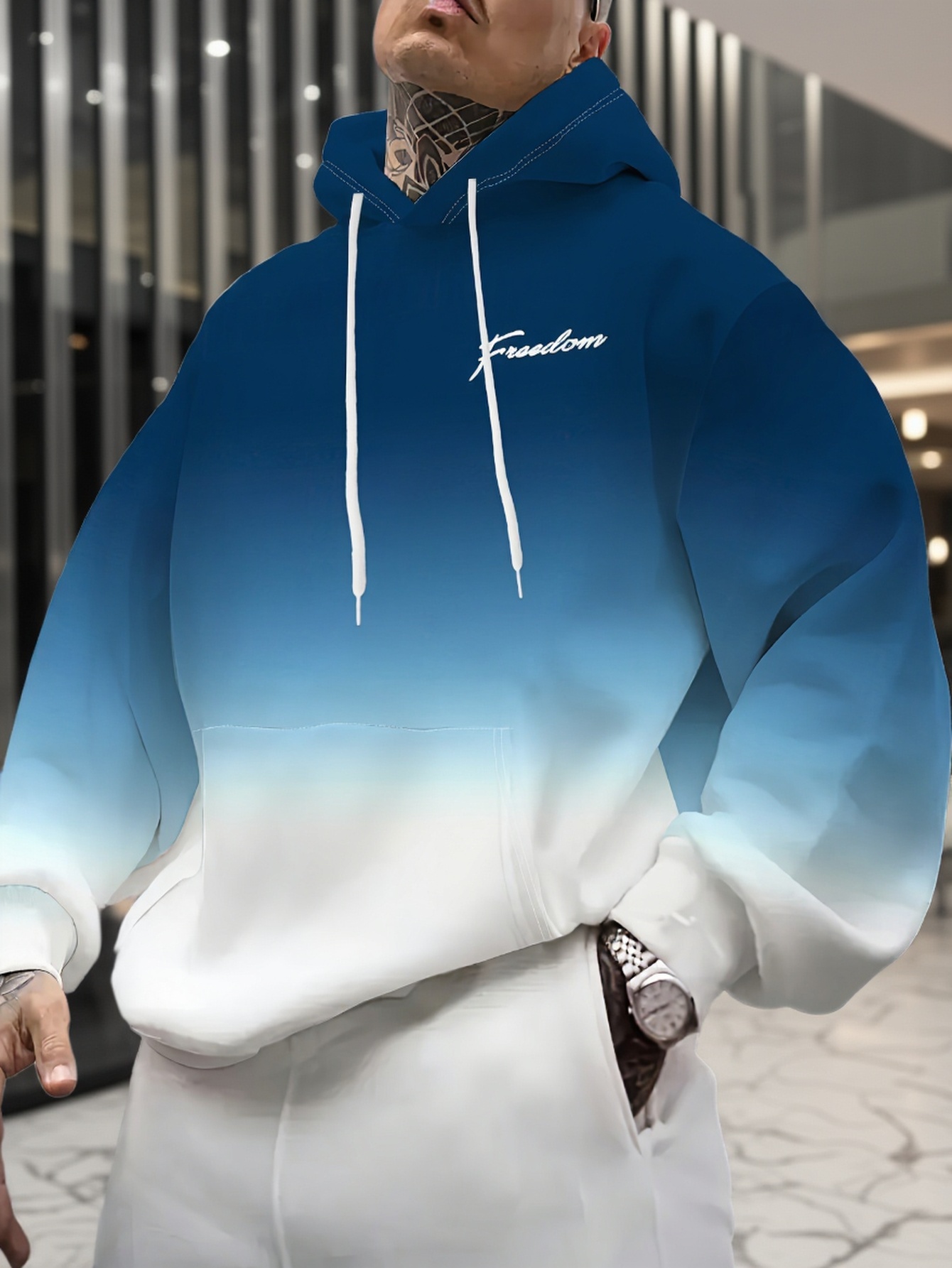 Felpa da Uomo Bicolore Sfumata - Embroidery Font Free recensione e prezzo