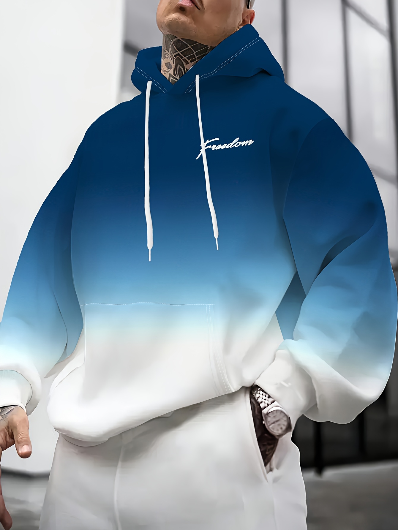 Felpa da Uomo Bicolore Sfumata - Embroidery Font Free recensione e prezzo