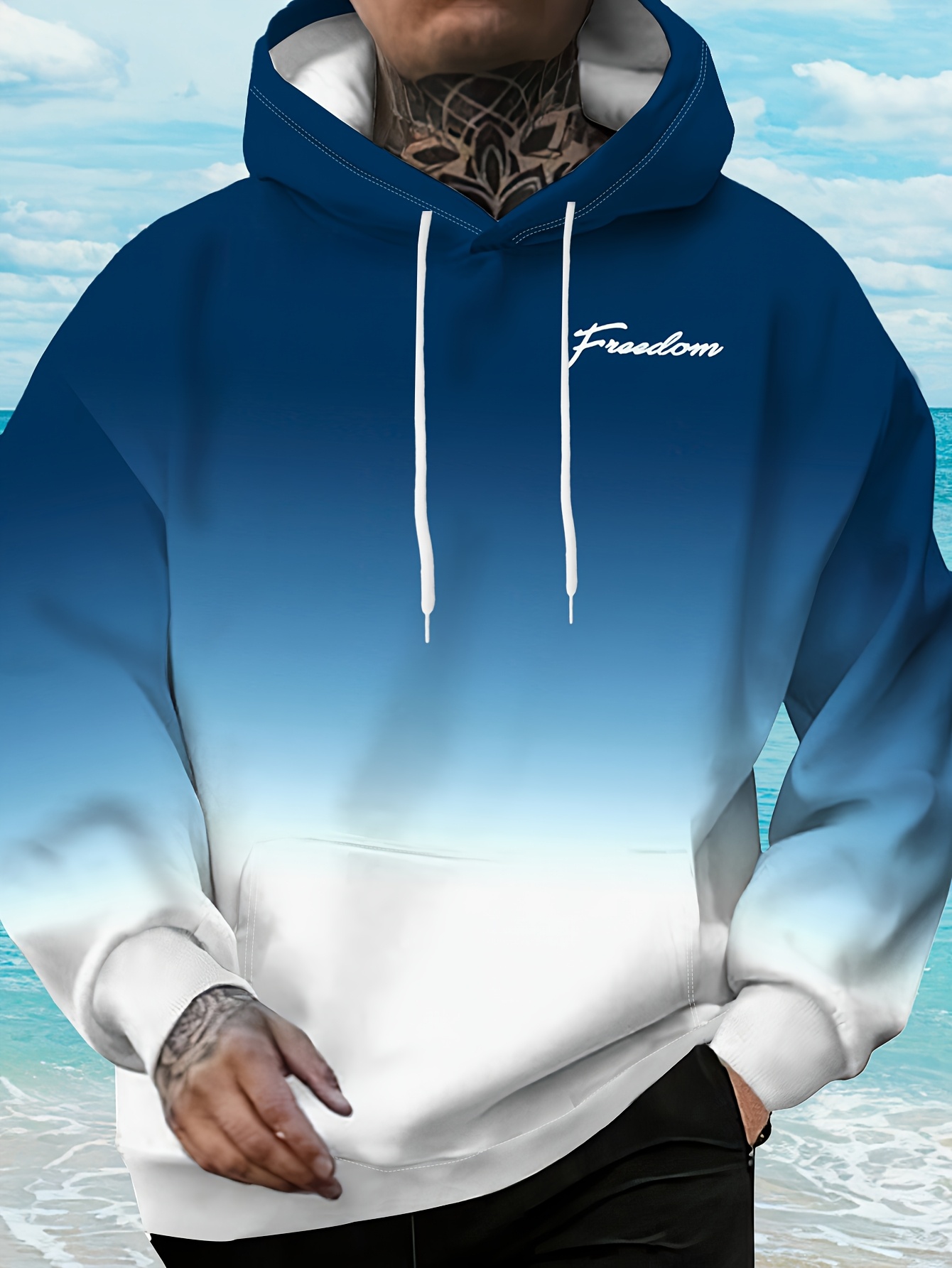 Felpa da Uomo Bicolore Sfumata - Embroidery Font Free recensione e prezzo