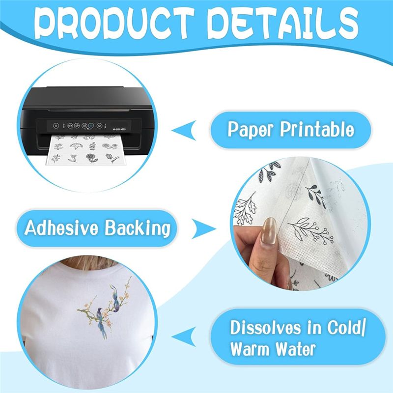LIKE WISH 15 Pezzi A4 Stabiliz - Water Soluble Stabilizer recensione e prezzo